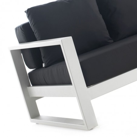 Sofá exterior BIANCO 195cm tejido Hidrófugo Dralon