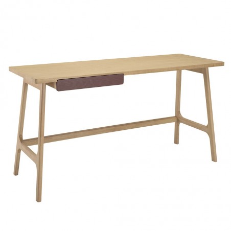 Escritorio DINO 140cm de roble natural con cajón