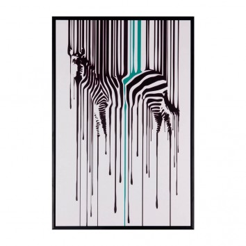 Cuadro ZEBRA 40x60cm con marco negro
