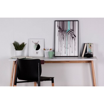 Cuadro ZEBRA 40x60cm con marco negro 2