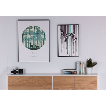 Cuadro ZEBRA 40x60cm con marco negro