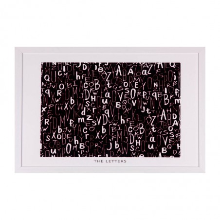 Cuadro LETTER 60x40cm con marco y cristal