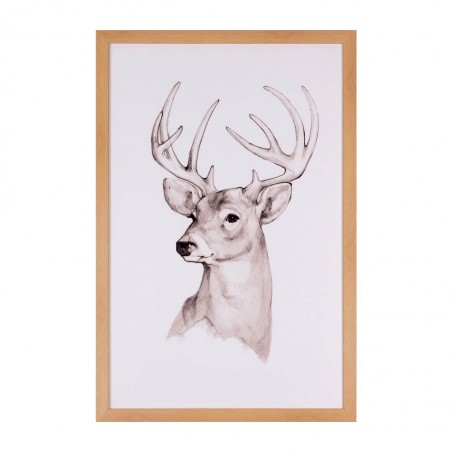 Cuadro DEER roble 40x60cm con marco y cristal