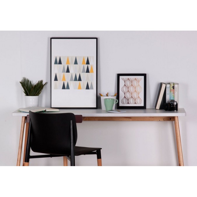 Cuadro WEAVE negro 25x30cm con marco negro y cristal