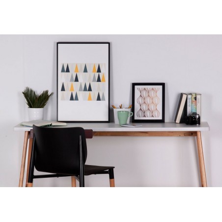 Cuadro WEAVE negro 25x30cm con marco negro y cristal