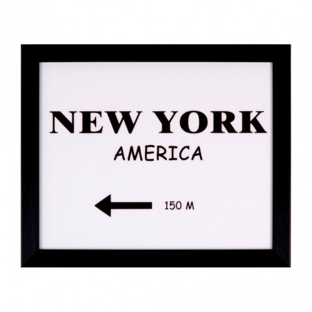 Cuadro DIRECTION NY 30x25cm con marco y cristal