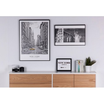 Cuadro DIRECTION NY 30x25cm con marco y cristal 2