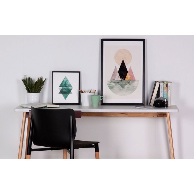 Cuadro TRIANGULO negro 25x30cm