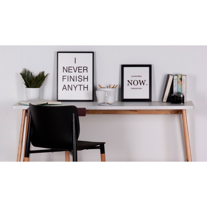 Cuadro NOW negro 25x30cm