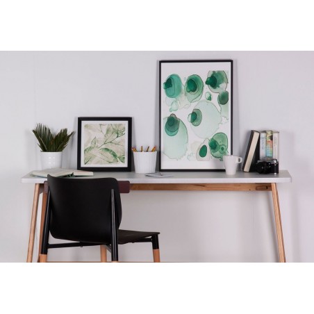 Cuadro HOJA 30x30cm con marco y cristal