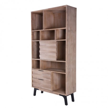 Libreria Amsterdam 100x195cm madera maciza acacia