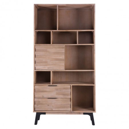 Libreria Amsterdam 100x195cm madera maciza acacia