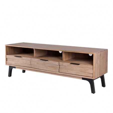 Mueble TV Amsterdam 165cm madera maciza acacia