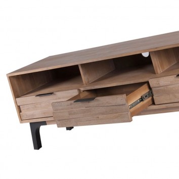 Mueble TV Amsterdam 165cm madera maciza acacia 2