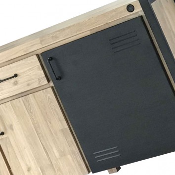 Aparador Boston 160cm madera maciza acacia 2