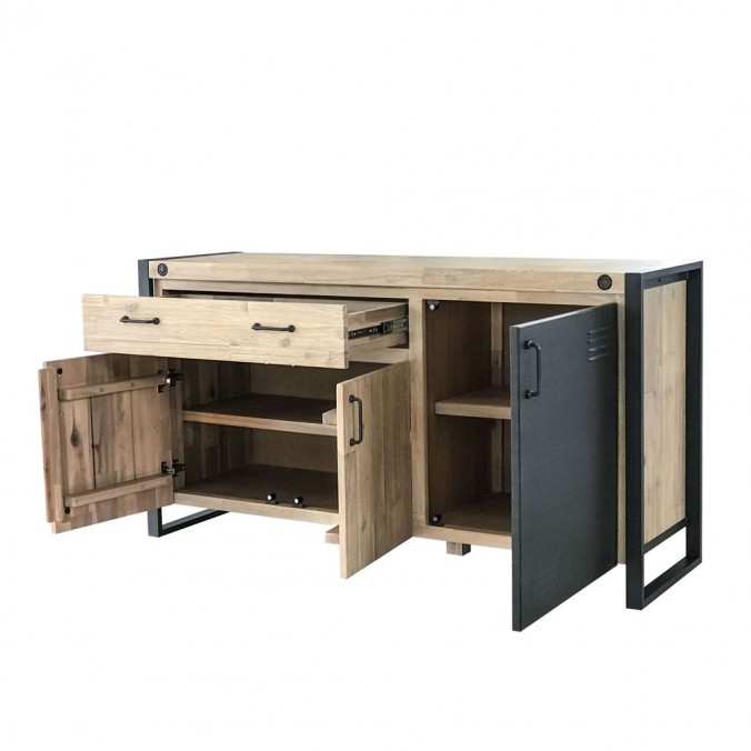 Aparador Boston 160cm madera maciza acacia