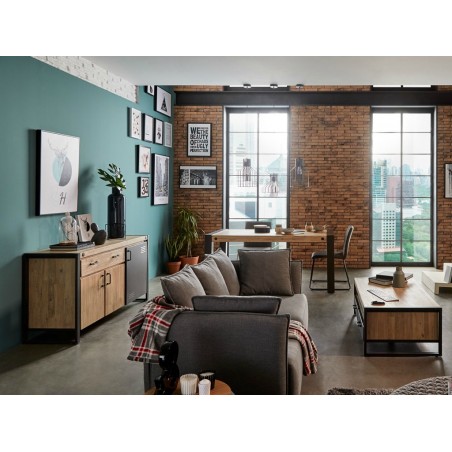 Mueble TV Boston 160cm madera maciza acacia