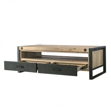 Mesa baja de centro 120x60cm Boston madera maciza