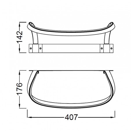 Lámpara aplique de baño LED SISLEY 41cm