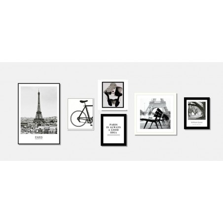 Cuadro WOMAN negro 25x30cm