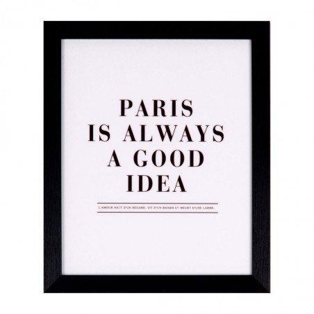 Cuadro IDEA negro 25x30cm