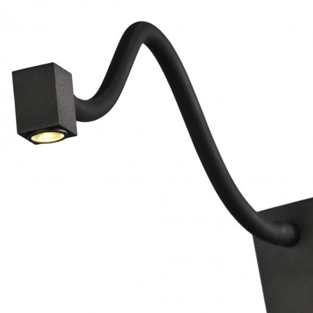 Aplique lectura de luz LED BOAVISTA cube negro