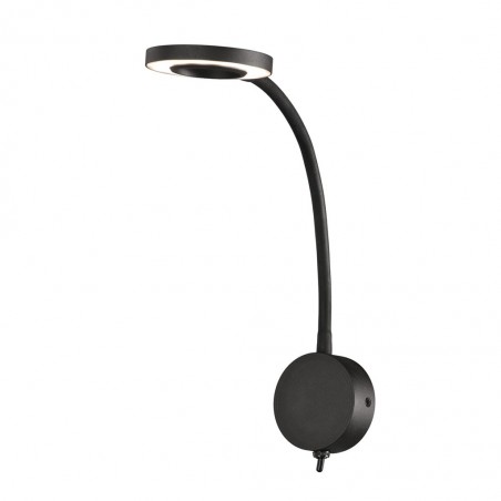 Aplique lectura de luz LED BOAVISTA disco negro