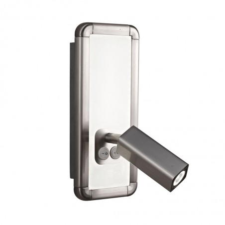 Aplique de pared LED doble luz IBIZA NICKEL