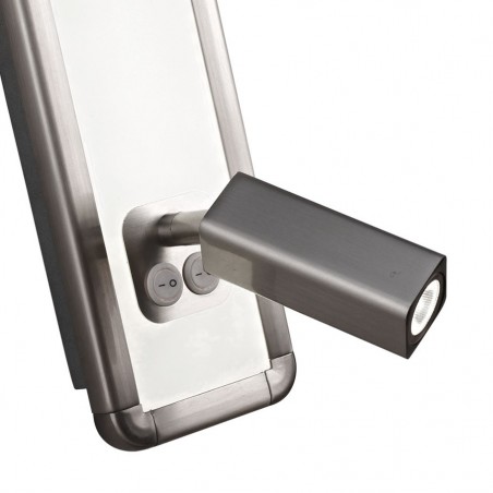 Aplique de pared LED doble luz IBIZA NICKEL