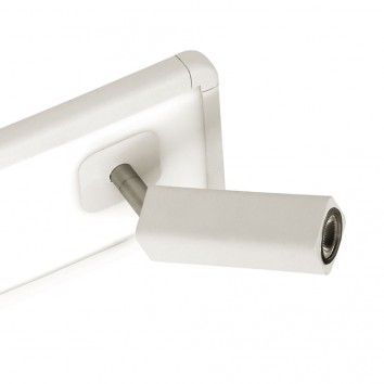 Regleta 2 focos LED + luz ambiente IBIZA WHITE 2