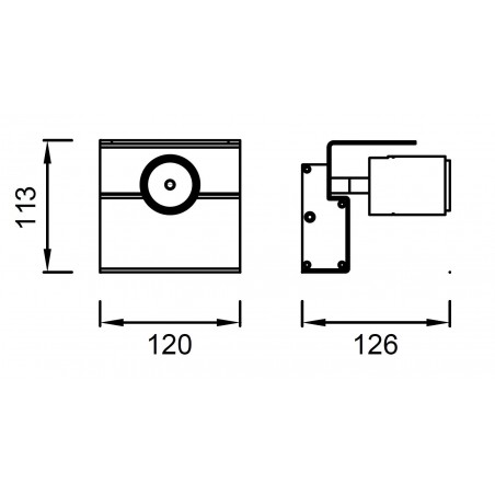 Aplique pared o techo LED BORACAY 1 luz cálida
