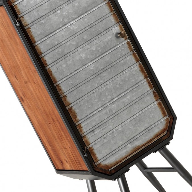 Armarito estilo industrial 40x30x106h hierro y madera de pino Armarito estilo industrial 40x30x106h hierro y madera de pino