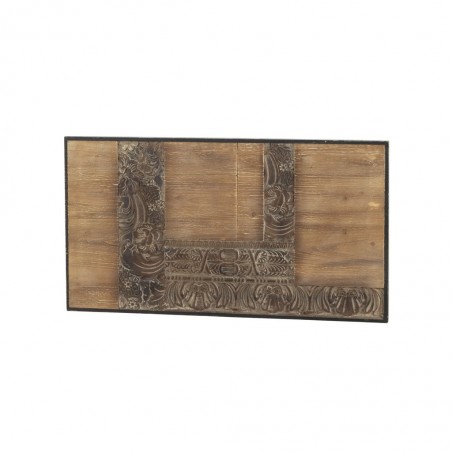 Cabezal tallado en chapa de abeto 110x60cm