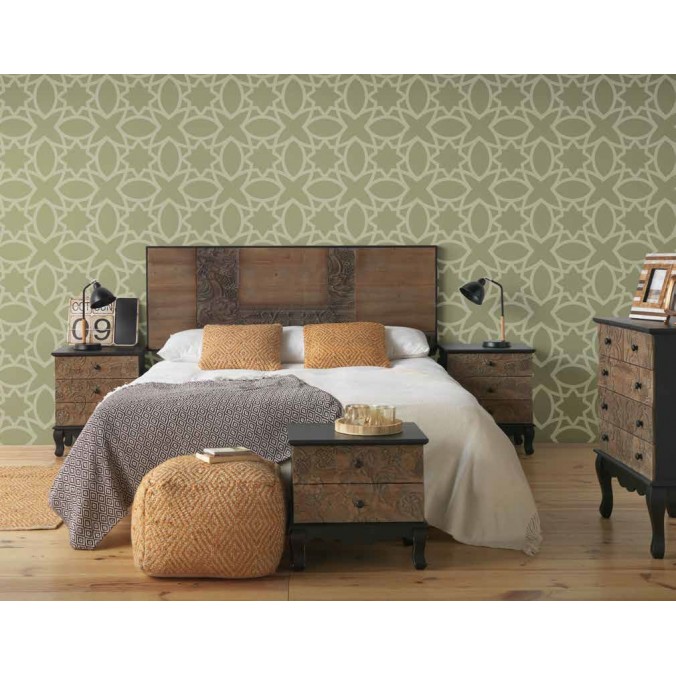 Cabezal tallado en chapa de abeto 145x60cm Cabezal tallado en chapa de abeto 145x60cm