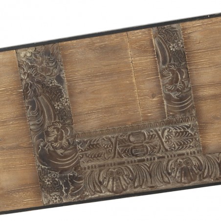 Cabezal tallado en chapa de abeto 145x60cm