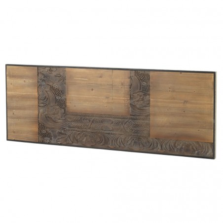 Cabezal tallado en chapa de abeto 165x60cm