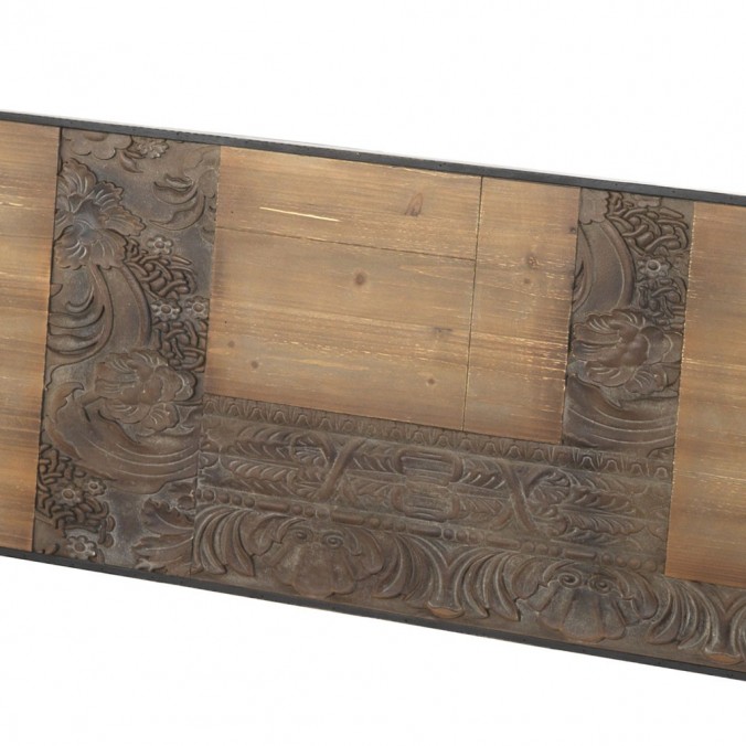 Cabezal tallado en chapa de abeto 165x60cm
