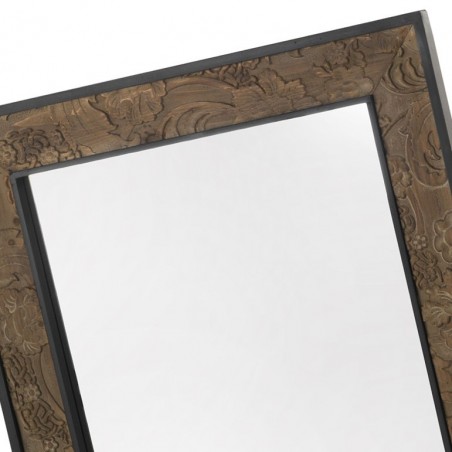 Espejo 80x100cm con marco de madera tallada