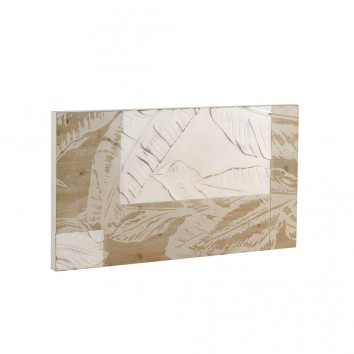 Cabezal relieve holas  en chapa de abeto 110x60cm