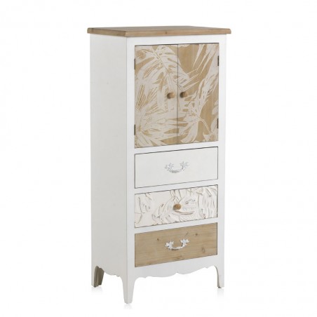 Cómoda 55x35x122h frentes en relieve