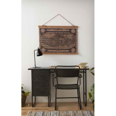 Escritorio metálico industrial estilo S.XX 120x50x80cm