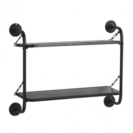 Estantería de pared estilo industrial 79x22x65cm