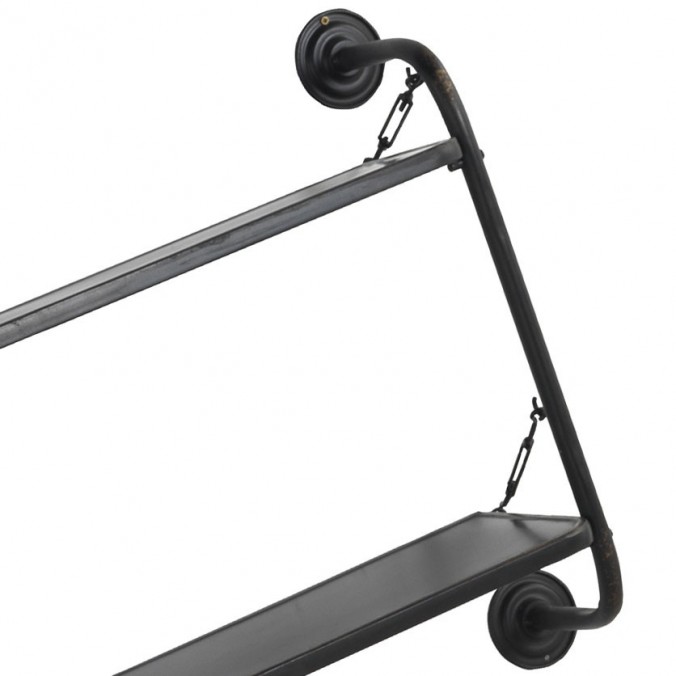 Estantería de pared estilo industrial 79x22x65cm