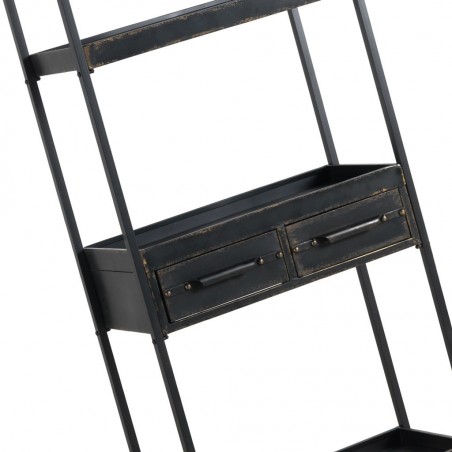 Estantería con ruedas estilo industrial 70x38x180h