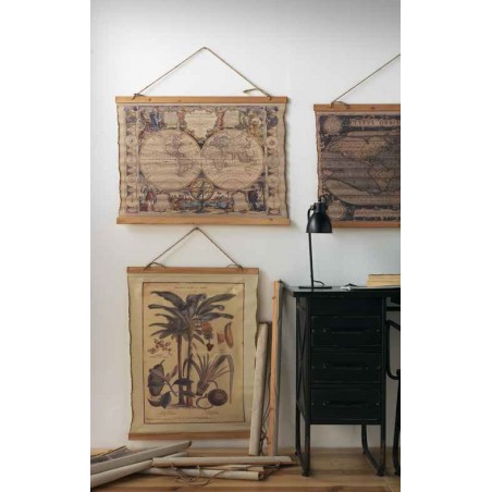 Cuadro banderola vintage mariposas 85x65cm