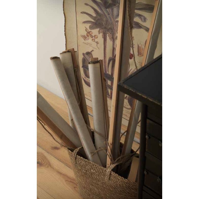 Cuadro banderola vintage palmeras 65x85cm