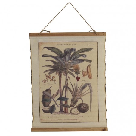 Cuadro banderola vintage palmeras 65x85cm