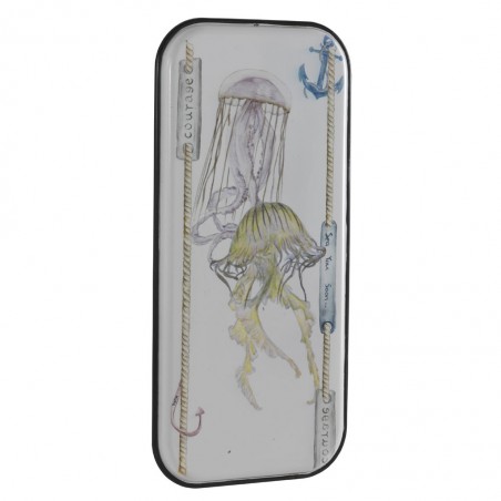 Set 2 cuadros vintage medusa-2- 39x83cm metal esmaltado