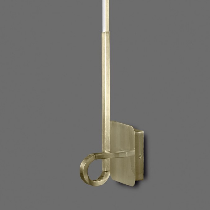 Lámpara aplique pared LED CINTO 125cm Cuero