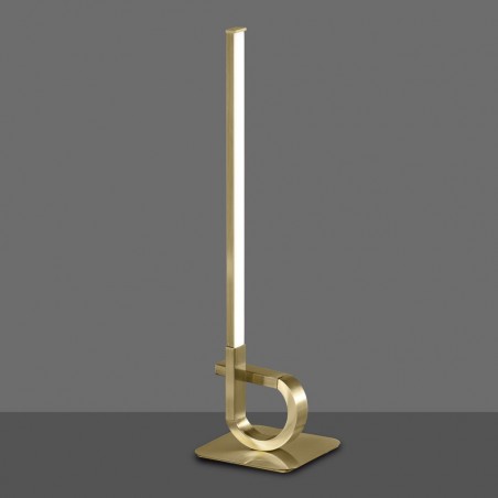 Lámpara de mesa LED 54cm CINTO Cuero